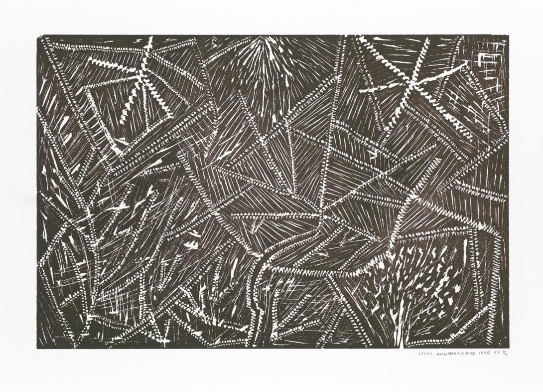 Artwork Untitled [no. 55] (from ‘Utopia Suite’ portfolio) this artwork made of Woodcut on paper, created in 1990-01-01