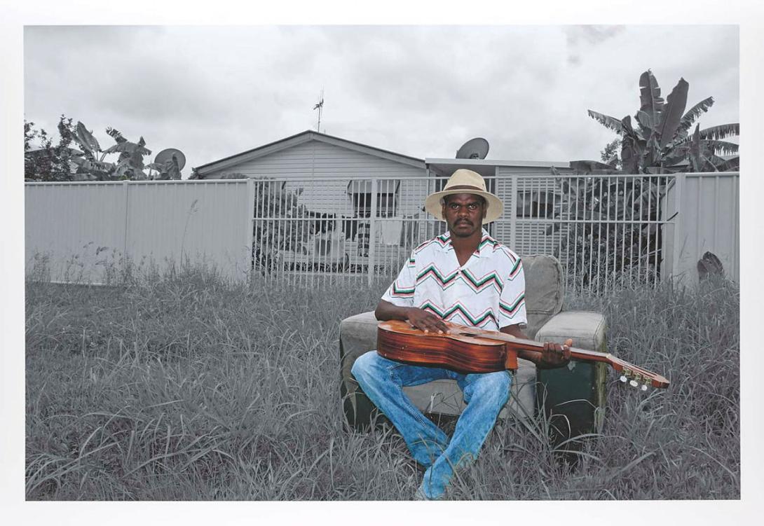 Artwork Take-a-seat "I just come from bottom-end street. I left my guitar there last night at Dwayne's party. I got it now so I'm on my way back home." Lee. (from 'Adolescent Wonderland' series) this artwork made of Archival inkjet print on 310gsm cotton rag art paper, created in 2019-01-01