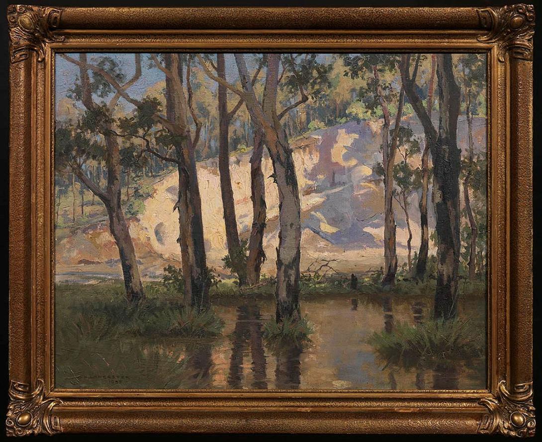 Artwork The quarry, Kuraby this artwork made of Oil on canvas on cardboard, created in 1935-01-01