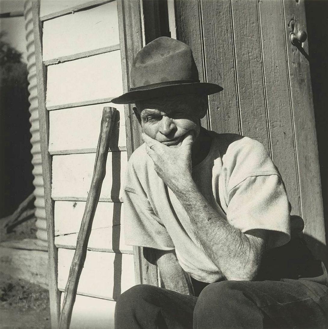 Artwork (Coal miner at home, Helensburgh) this artwork made of Gelatin silver photograph on paper, created in 1947-01-01