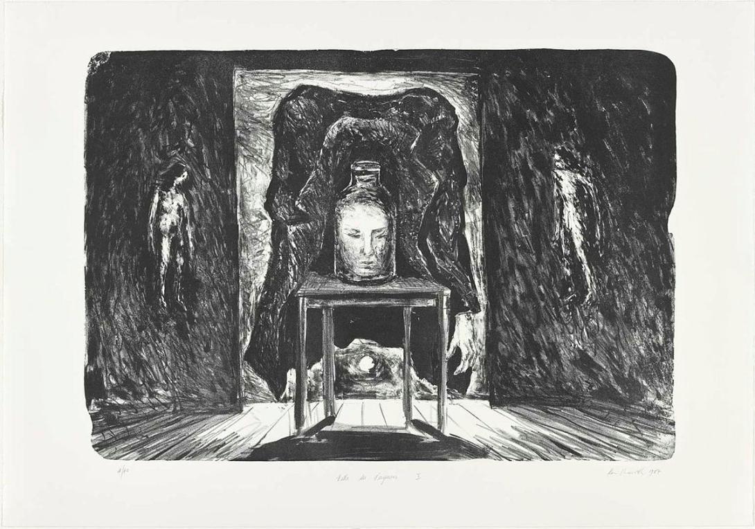 Artwork Villa des Vergessens I (from 'AUS Australien' 1988 portfolio) this artwork made of Lithograph on paper, created in 1987-01-01