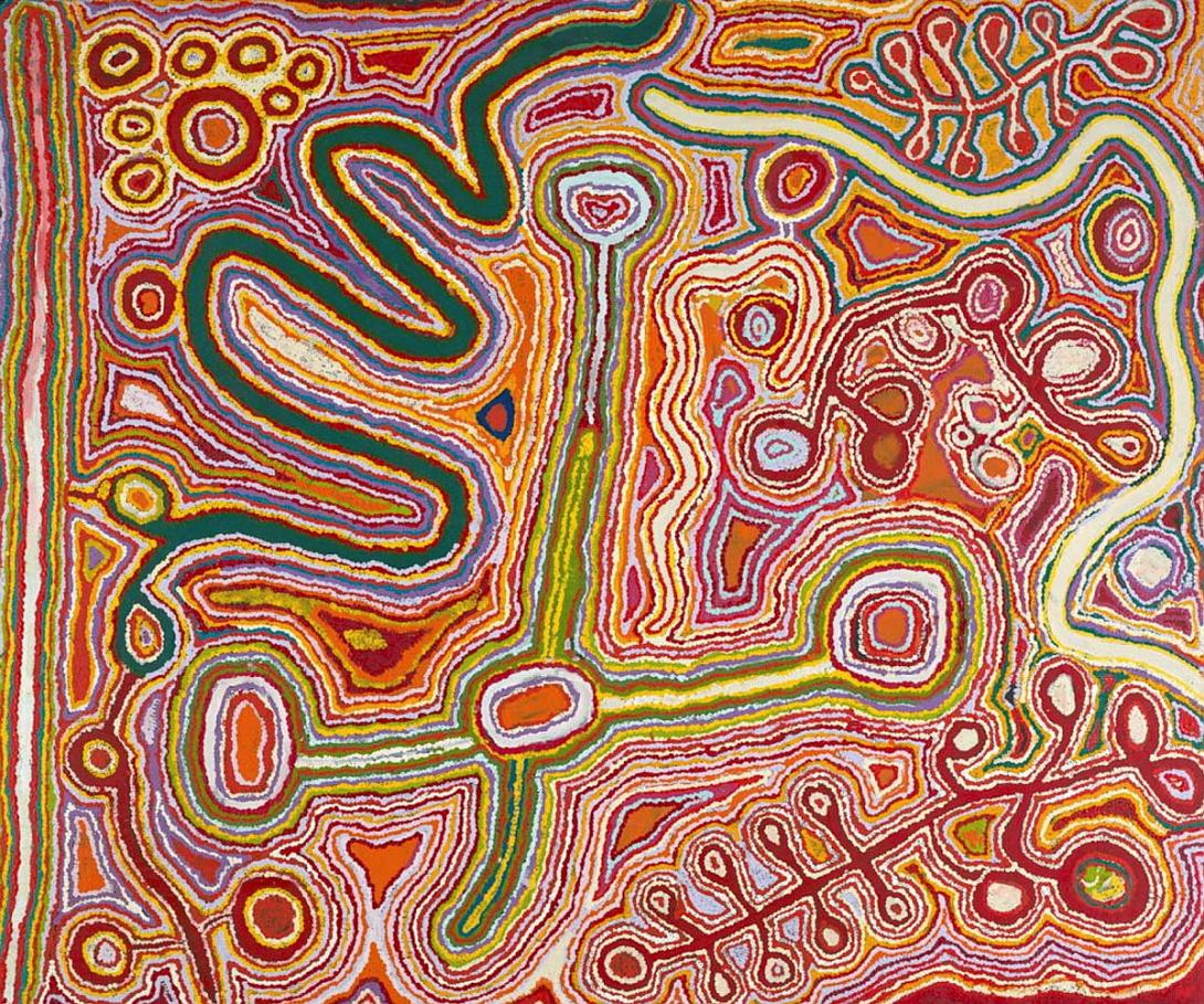 Artwork Pukara this artwork made of Synthetic polymer paint on linen, created in 2017-01-01