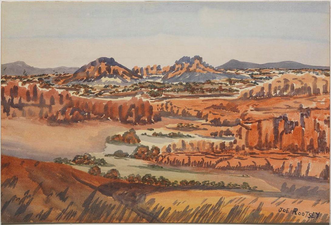 Artwork (Landscape) this artwork made of Watercolour on paper, created in 1962-01-01