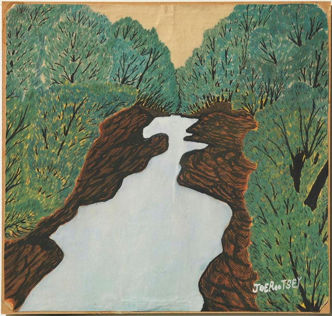 Artwork (Creek) this artwork made of Gouache on paper on board