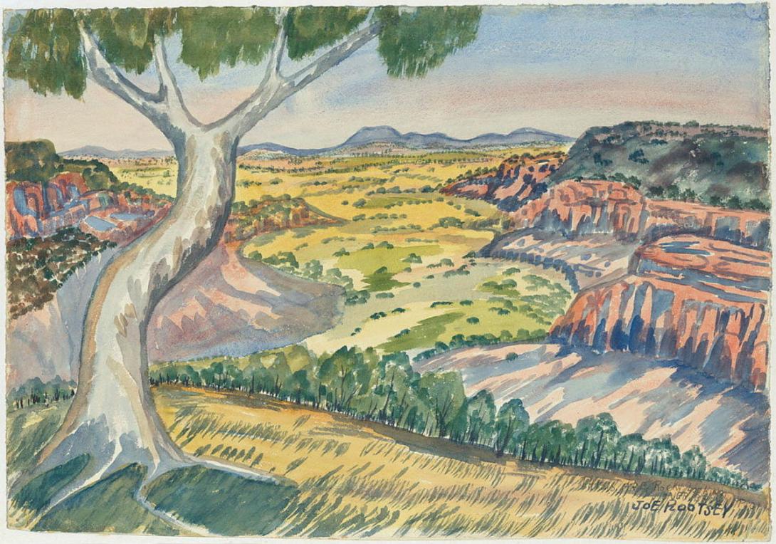 Artwork (Brown pig) this artwork made of Watercolour on paper, created in 1959-01-01