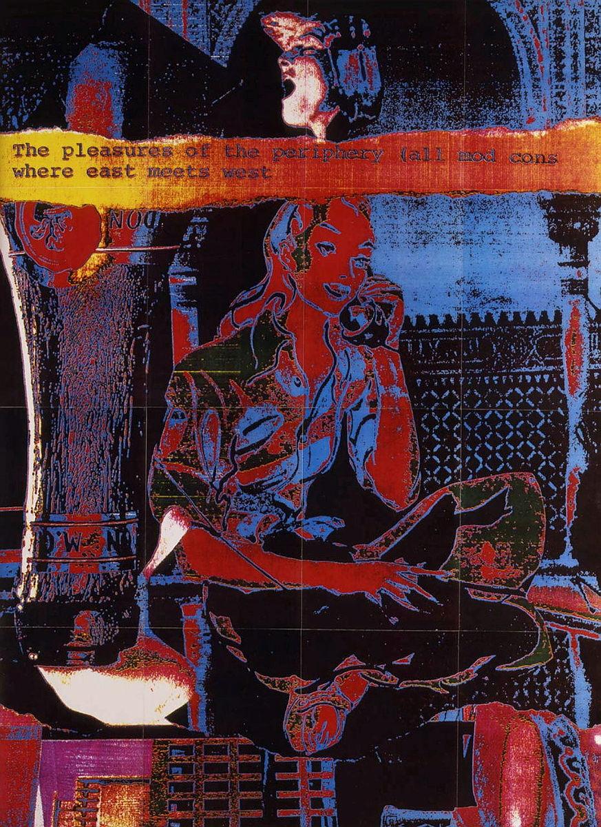 Artwork The pleasures of the periphery this artwork made of Colour photocopy on wove paper, created in 1988-01-01