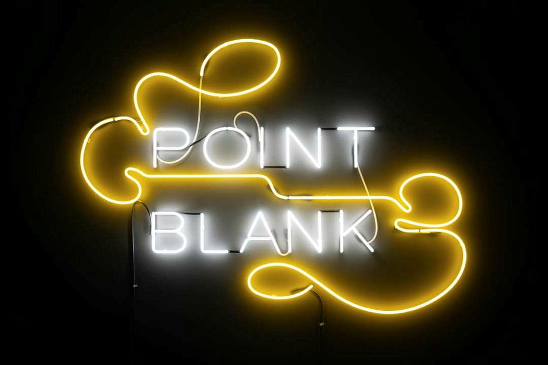Artwork Point Blank this artwork made of Neon, created in 2016-01-01