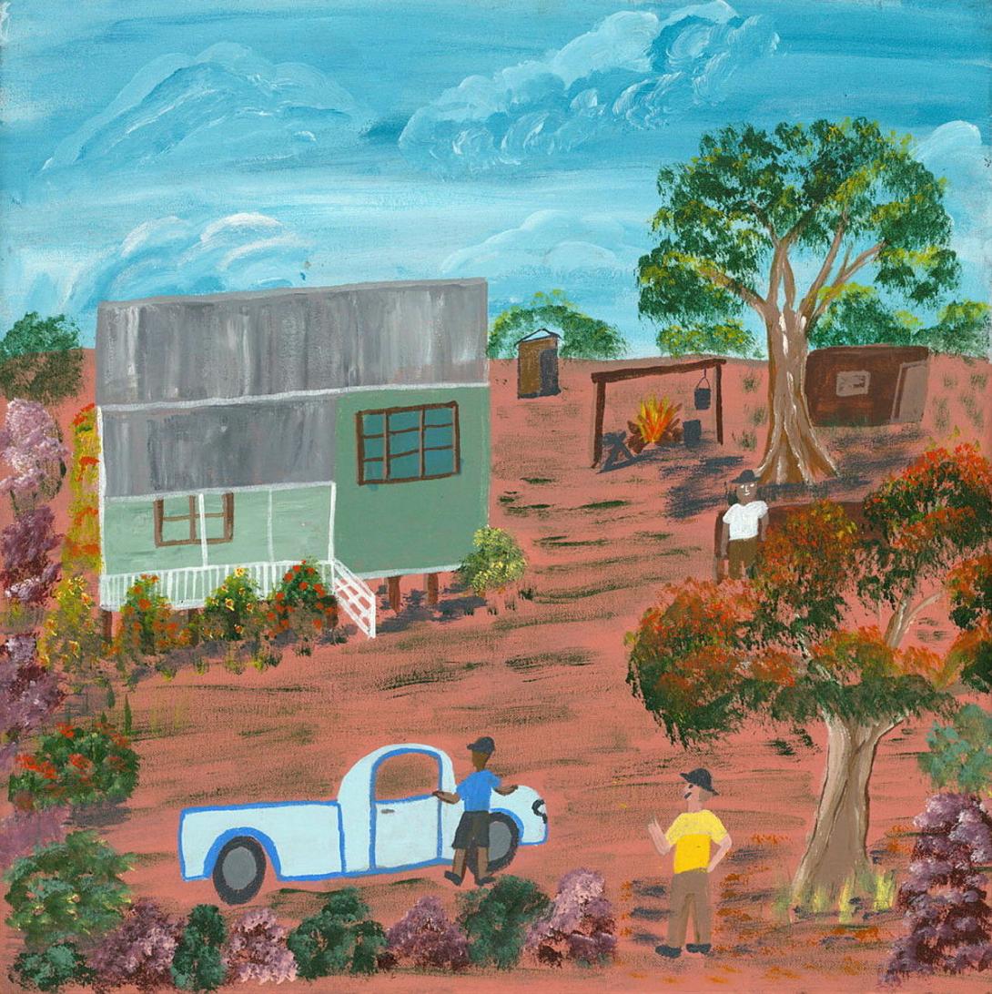 Artwork Where's my permit this artwork made of Synthetic polymer paint on canvas, created in 2021-01-01