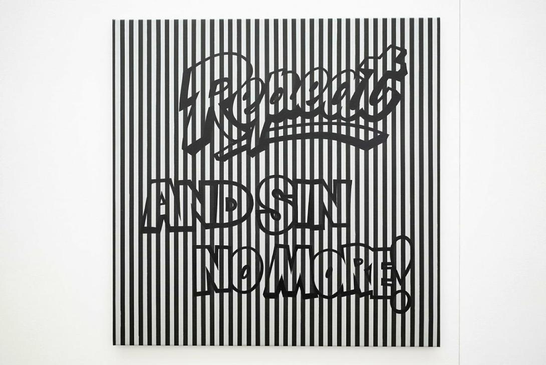 Artwork Repeat and sin no more this artwork made of Synthetic polymer paint on canvas