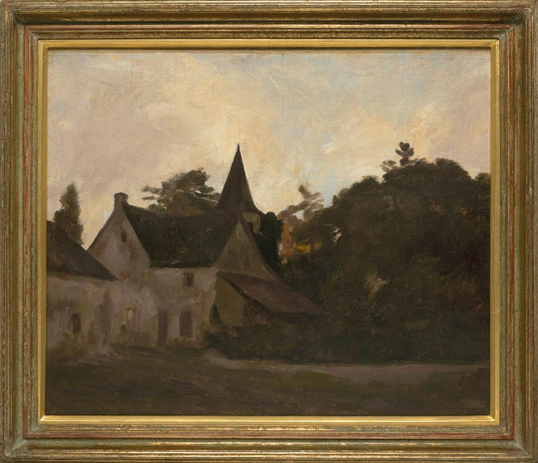 Artwork Evening, Pacé this artwork made of Oil on canvas, created in 1912-01-01
