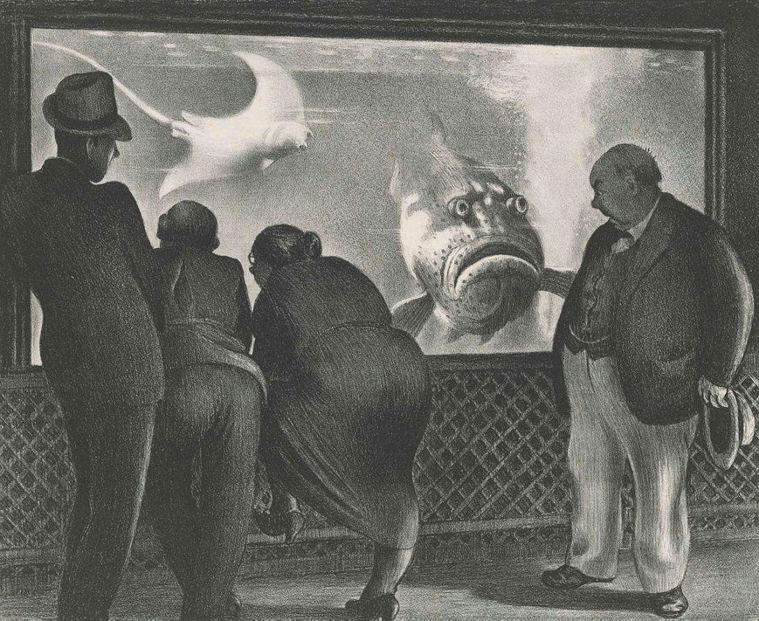 Artwork Queer fish this artwork made of Lithograph on wove paper, created in 1936-01-01