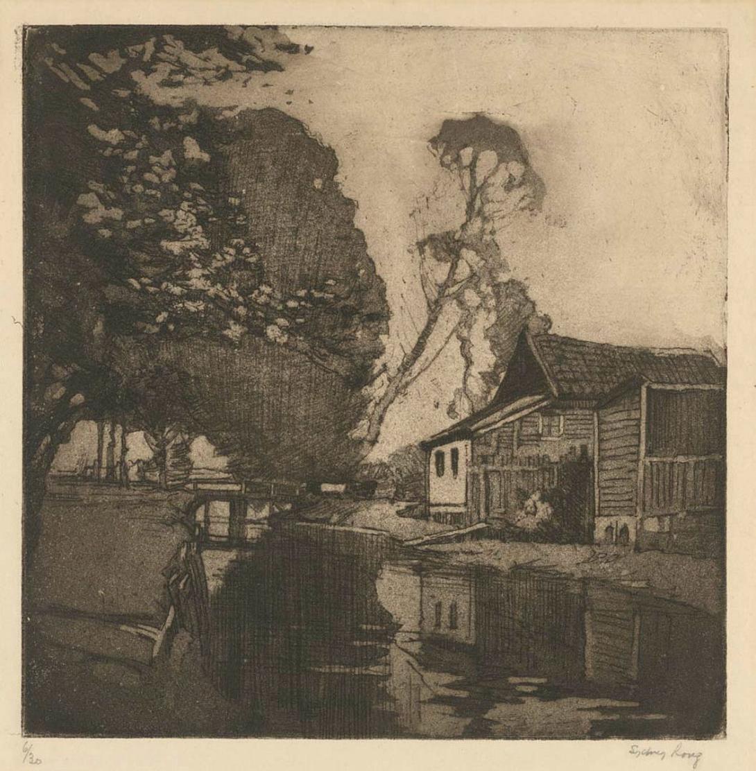 Artwork Beddington Corner this artwork made of Soft-ground etching and aquatint on cream wove paper, created in 1922-01-01
