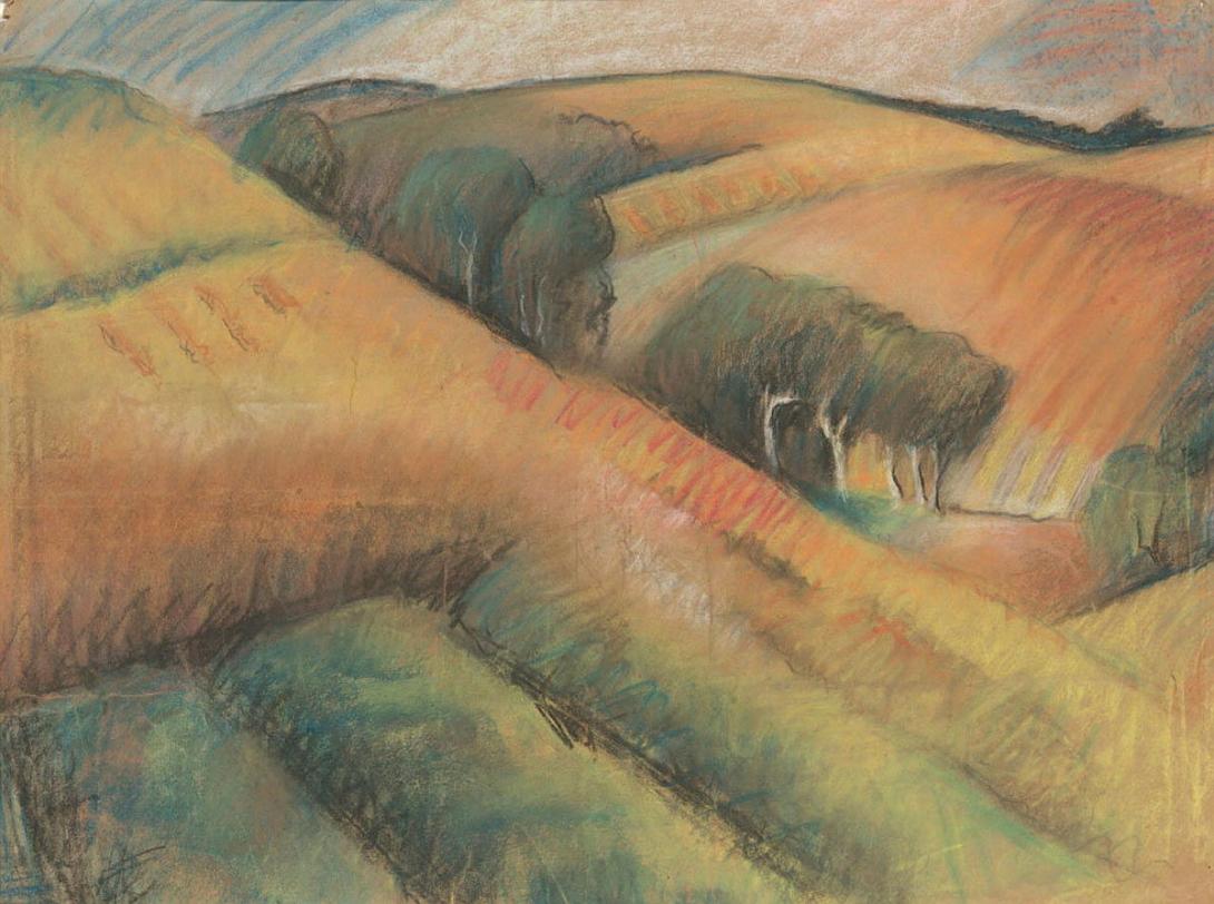 Artwork Near my studio this artwork made of Pastel on paper, created in 1950-01-01