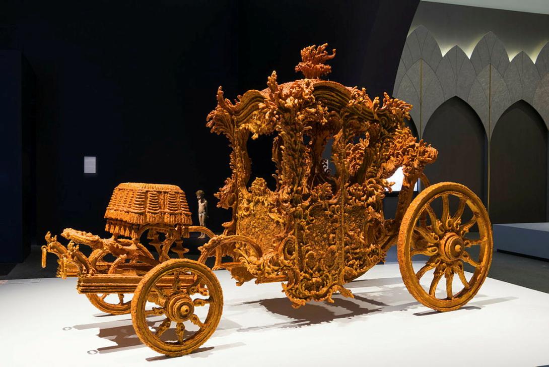 Artwork Mother-load this artwork made of Crystallised rock sugar, plywood, steel, created in 2008-01-01