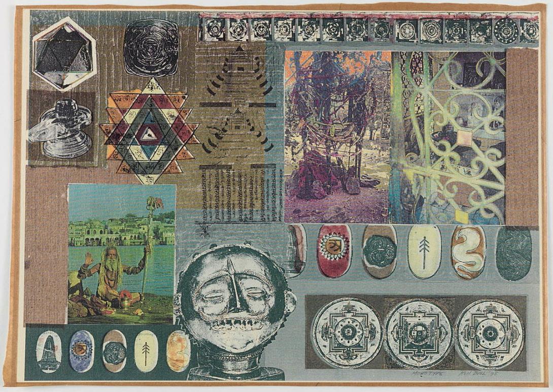 Artwork A penny for your thoughts this artwork made of Colour laser print from collage on paper, created in 1995-01-01