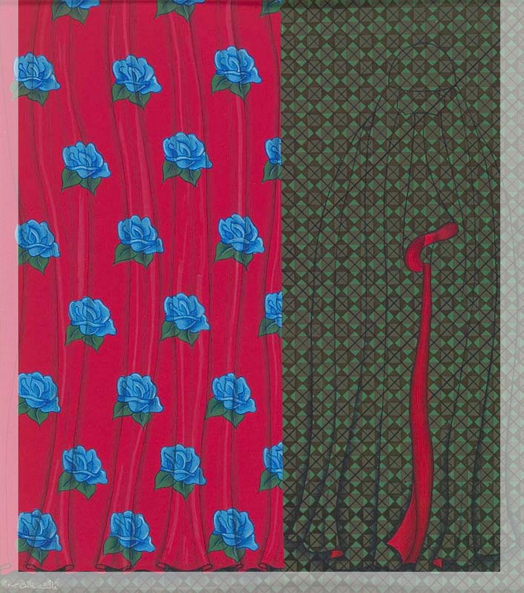 Artwork Visible/invisible this artwork made of Gouache on wasli paper, created in 2003-01-01