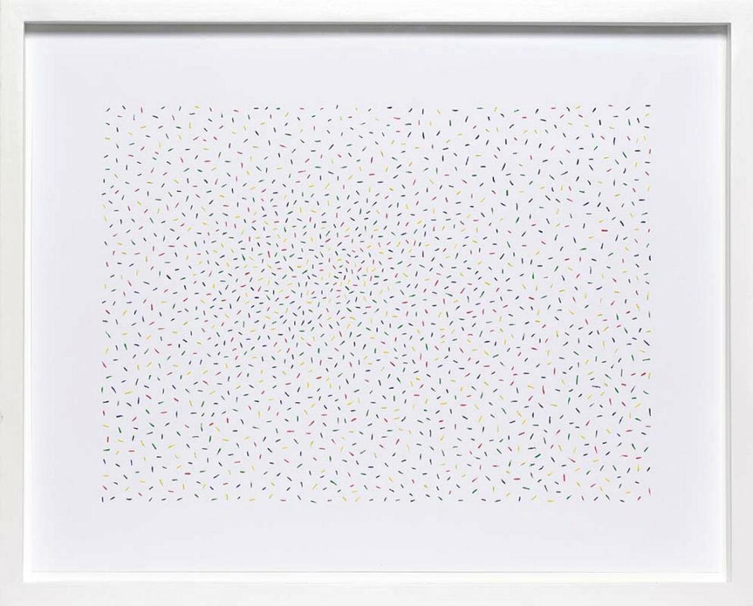 Artwork Needle eyes this artwork made of Synthetic polymer paint with glue on cardboard, created in 2008-01-01