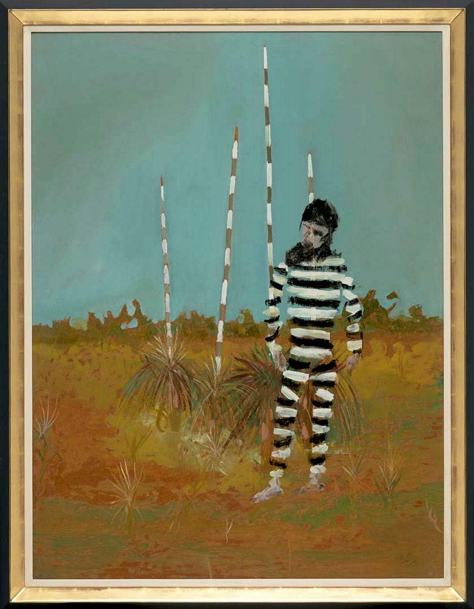 Artwork Escaped convict this artwork made of Enamel on composition board  , created in 1948-01-01