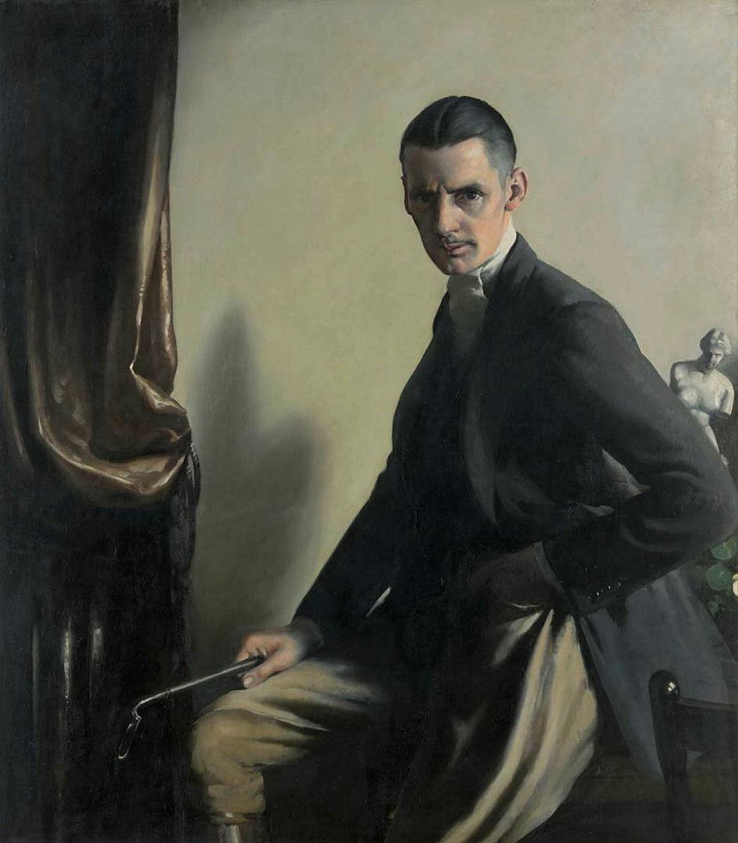 Artwork Self portrait this artwork made of Oil on canvas, created in 1936-01-01