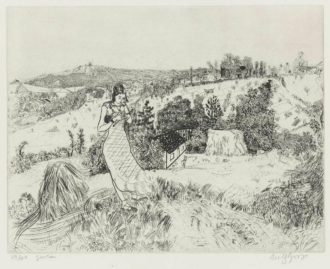 Artwork Jarlan this artwork made of Etching, drypoint and engraving on wove paper, created in 1931-01-01