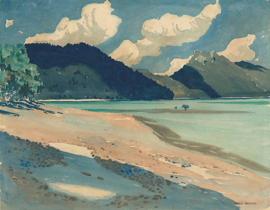 Artwork Hook Island from Hayman this artwork made of Watercolour over pencil on paper, created in 1938-01-01