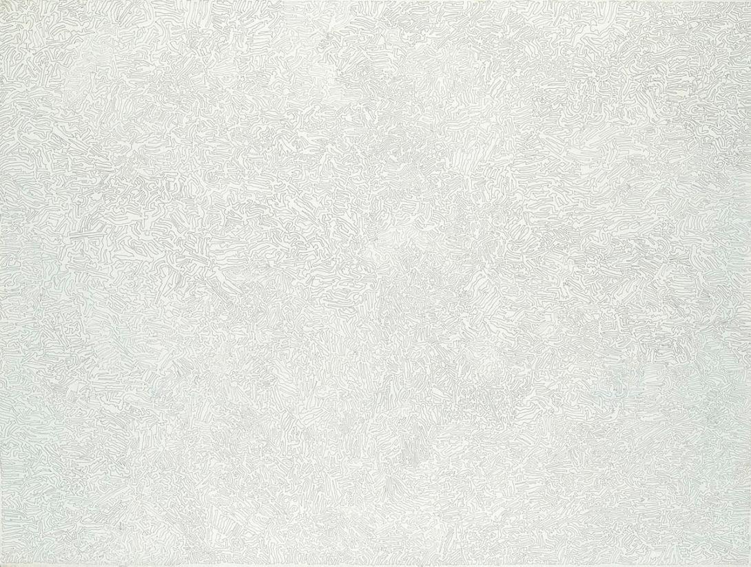 Artwork A line on a canvas this artwork made of Pen and ink on canvas, created in 2004-01-01