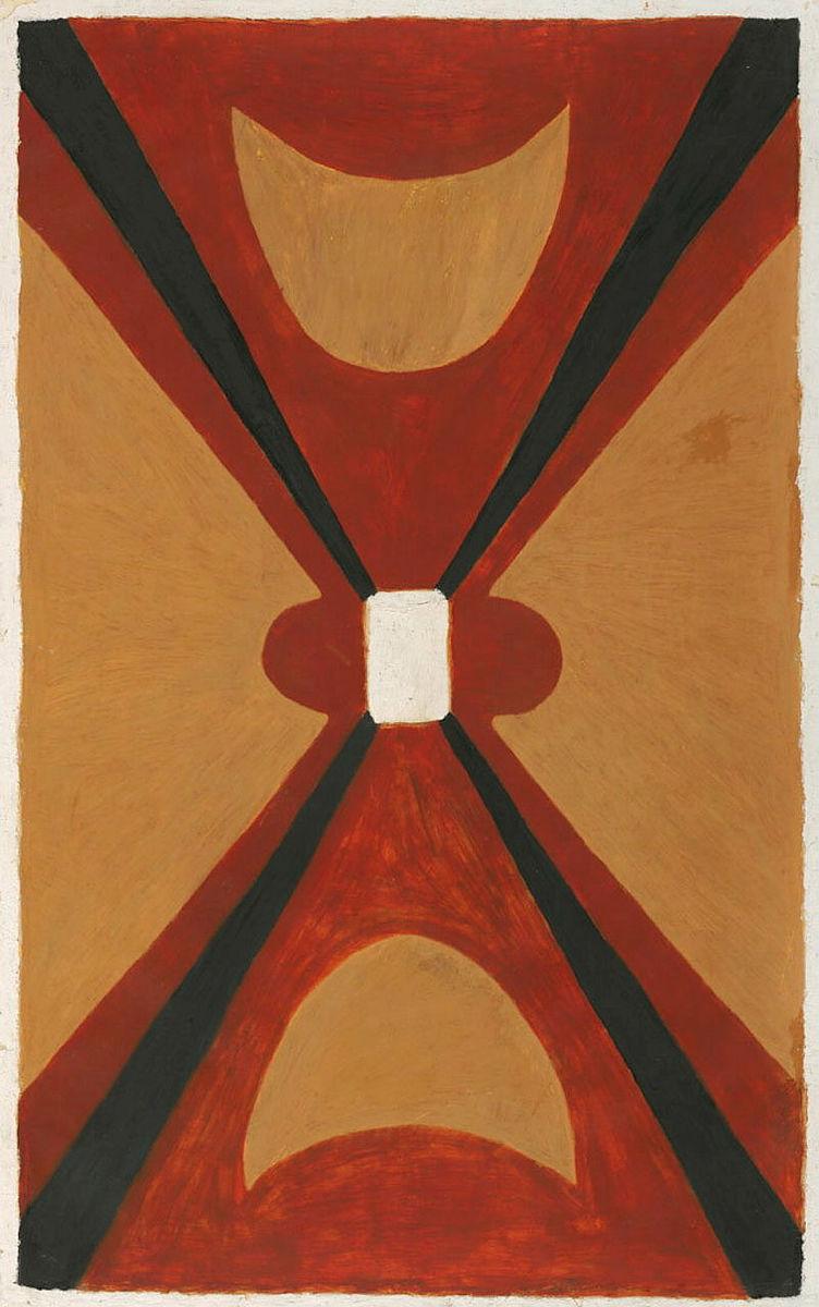 Artwork Kuman Arebaa (from 'Garpa / Ground Paintings' series) this artwork made of Organic material on paper, created in 2023-01-01