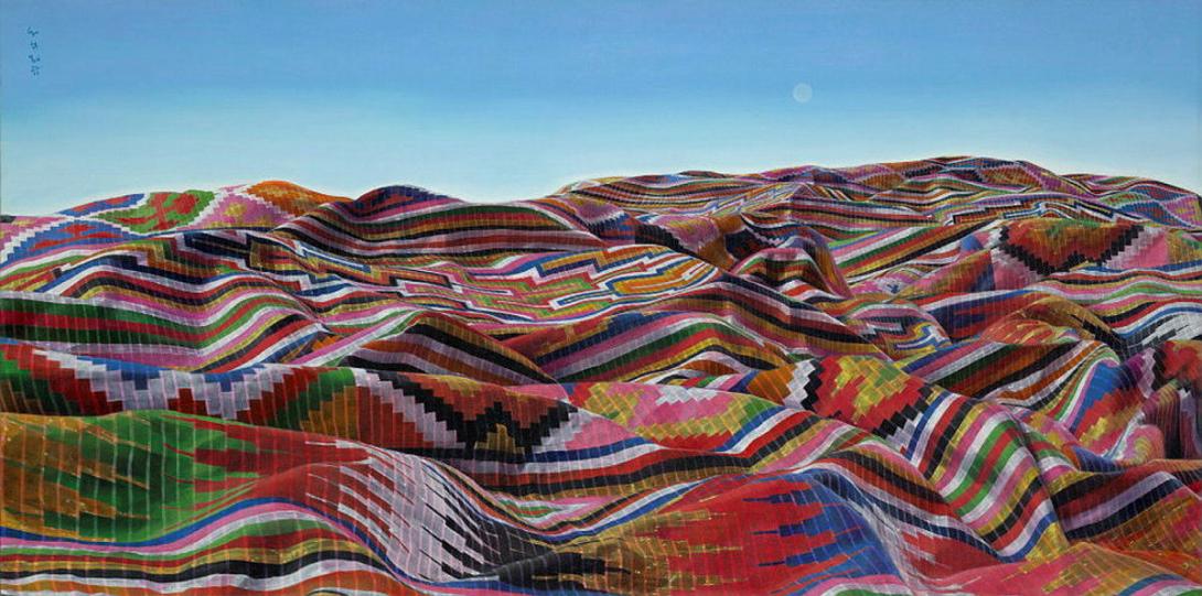 Artwork Habilin (Tausug 2) this artwork made of Oil on canvas, created in 2021-01-01