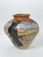 Detail, Pot: Eerarnta (Black cockatoo) 2000 RONTJI, Carol 