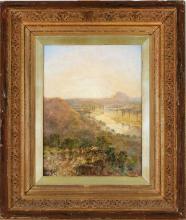 A framed oil painting by Isaac Walter Jenner.