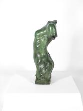 The right side view of Auguste Rodin's 'Torse de jeune femme (A young woman's torso).