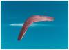 The second photograph in Michael Riley's 'cloud (portfolio)' depicting a boomerang.