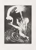 The fifth etching by Arthur Boyd from 'The Lady and The Unicorn' portfolio.