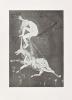 The thirteenth etching by Arthur Boyd from 'The Lady and The Unicorn' portfolio.