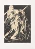 The seventeenth etching by Arthur Boyd from 'The Lady and The Unicorn' portfolio.