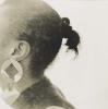 The third gelatin silver photograph on paper in Joy Gregory's 'Autoportrait II' series depicting the back half of a womans head from the side.