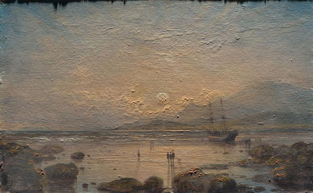 Slider: Raking light, Seascape 1898 JENNER, Isaac Walter