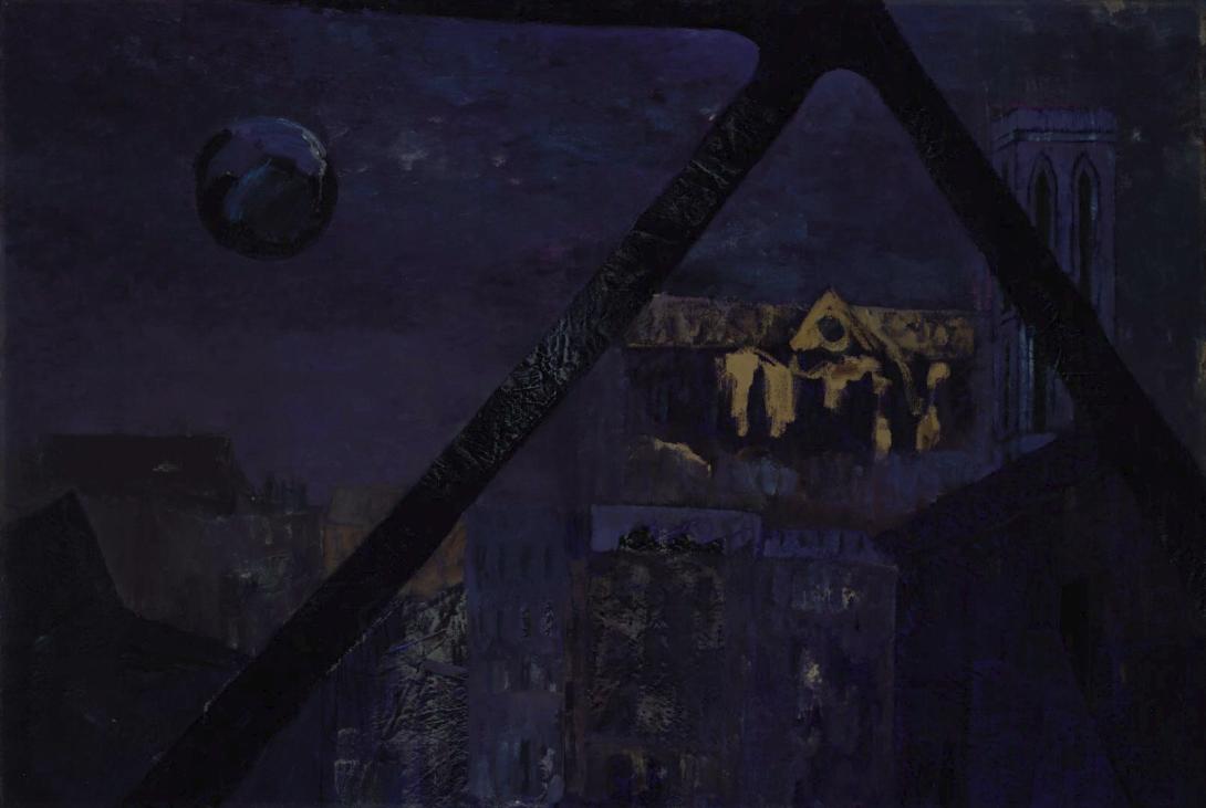 Slider: UV, View from Pompidou at Cathedral 1990 CASSAB, Judy
