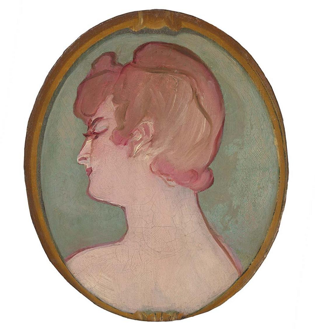 Slider: Raking light, Tete de fille (Head of a girl) 1892 