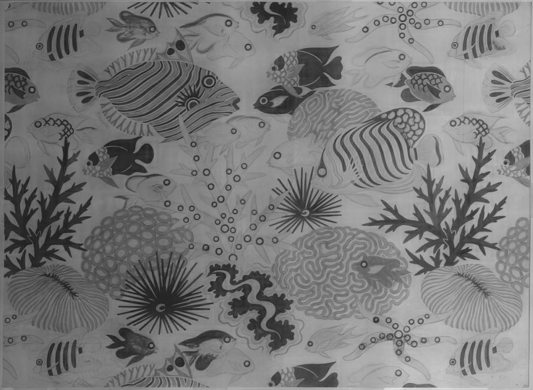 Slider: Near-infrared, Design: Reef fantasy 1971 ASHWORTH, Olive