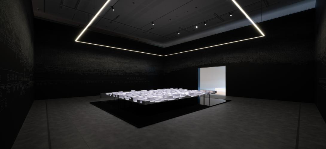 Views of Archie Moore’s kith and kin 2024, installed at GOMA, October 2025 / Mixed media / Presented to Queensland Art Gallery | Gallery of Modern Art and Tate by Creative Australia on behalf of the Australian Government 2024 / © Archie Moore / Photograph: N Umek, QAGOMA