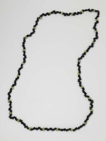 Artwork Traditional Palawa shell necklace this artwork made of Black crow and green maireener shells collected from Flinders Island, threaded with synthetic thread, created in 2006-01-01