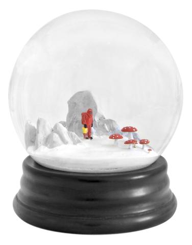 Artwork Traveler 263 this artwork made of Snow globe