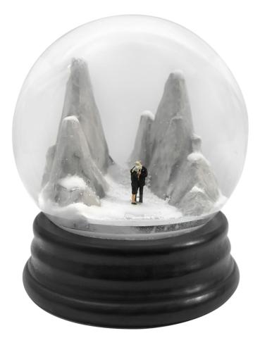 Artwork Traveler 277 this artwork made of Snow globe