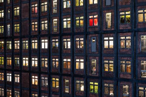 Aditya Novali's The Wall: Asian Un(real) Estate Project 2018, installed for 'The City Before Our Eyes', GOMA, March 2026 / Purchased 2018 with funds from Tim Fairfax AC through the QAGOMA Foundation / © Aditya Novali / Photograph: C Callistemon, QAGOMA