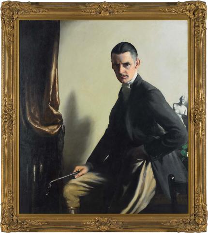 Artwork Self portrait this artwork made of Oil on canvas, created in 1936-01-01
