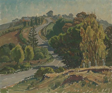 Artwork The winding road this artwork made of Oil on canvas, created in 1941-01-01
