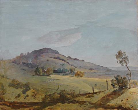 Artwork The fields of Burrawang this artwork made of Oil on canvas, created in 1939-01-01
