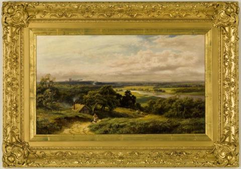 Artwork English landscape this artwork made of Oil on canvas