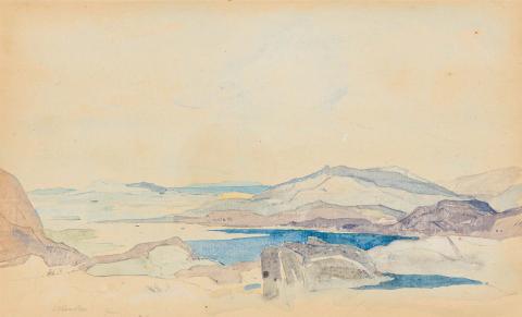 Artwork Fionn, Wester Ross this artwork made of Watercolour over pencil on wove paper on mount